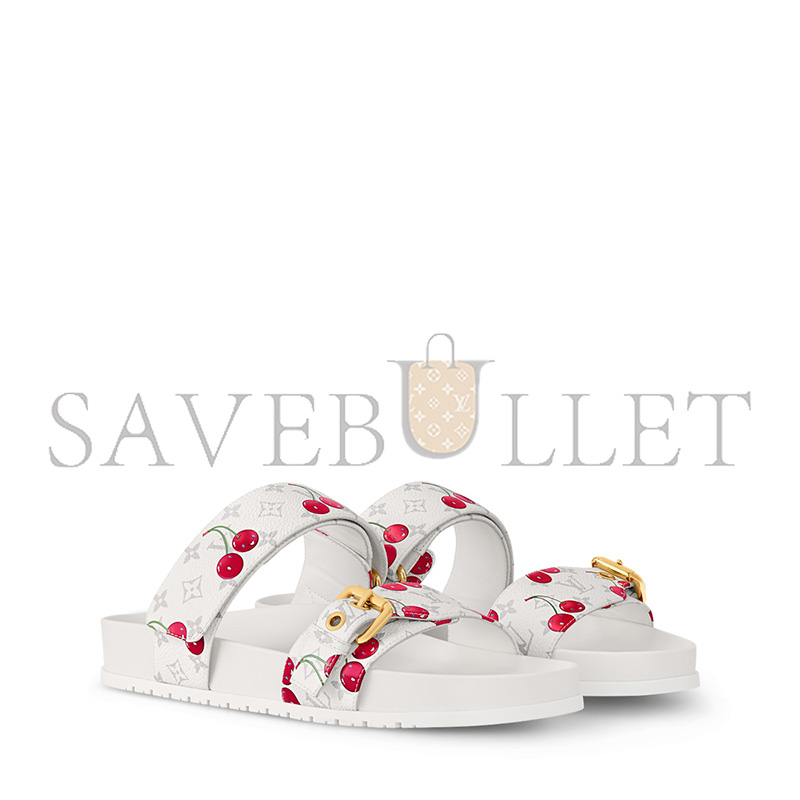 l0*is V*t0n lv x tm murakami bom dia flat comfort sandals 1ahlza